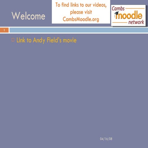 Moodling at LVC 2008