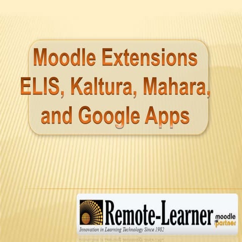 Moodle Extensions