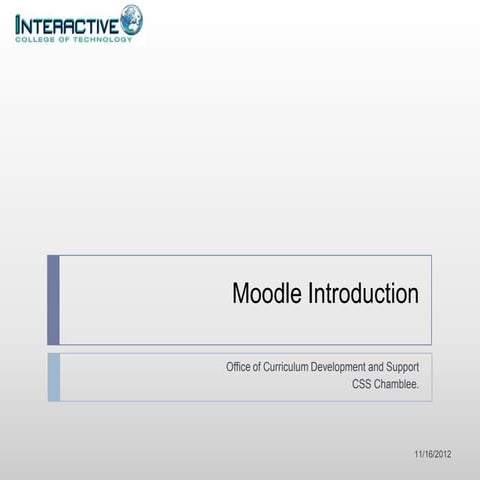 Moodle Intro