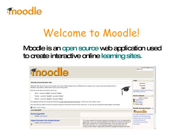 Moodle intro power point