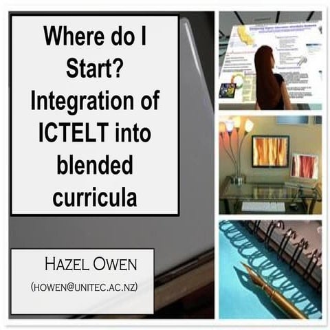 Where do I Start? Integration of ICTELT into blended curricula