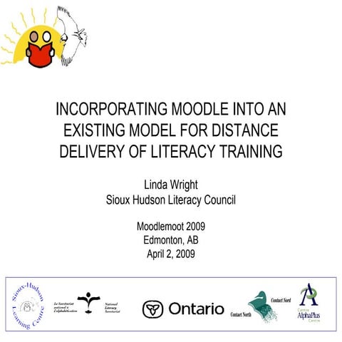 INCORPORATING MOODLE INTO AN EXISTING MODEL FOR DISTANCE DELIVERY OF LITERACY...