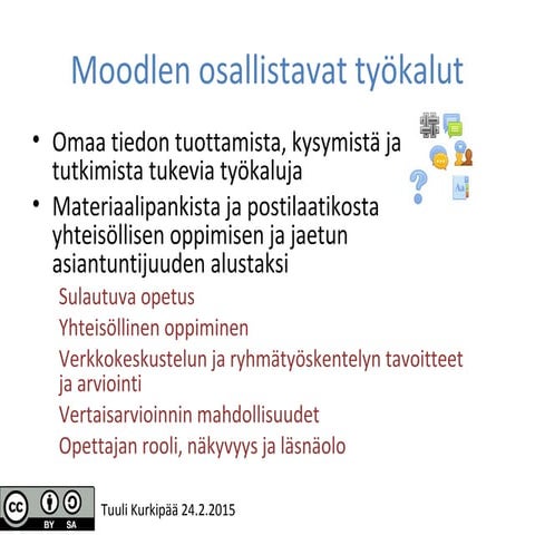 Moodlen osallistavat tyokalut