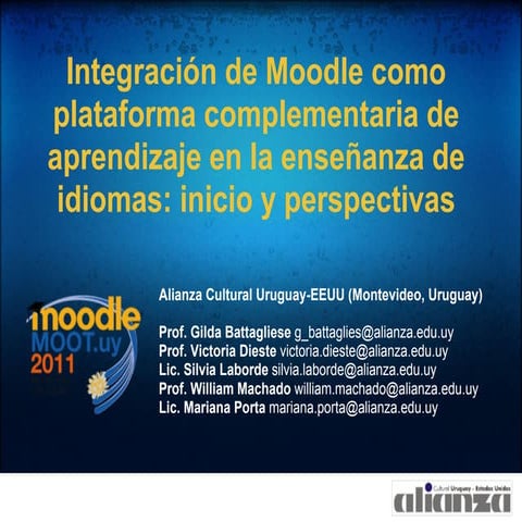 Moodle para enseñanza de idiomas