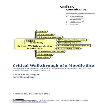 Critical Walkthrough of a Moodle Site