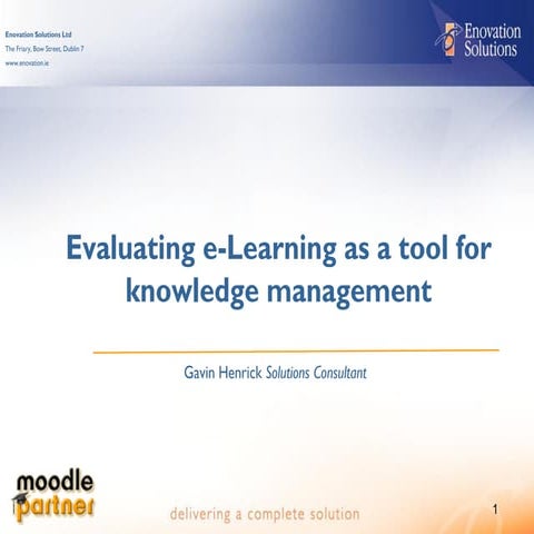 Moodle Webinar presentation