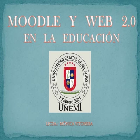 Moodle y web 2.0