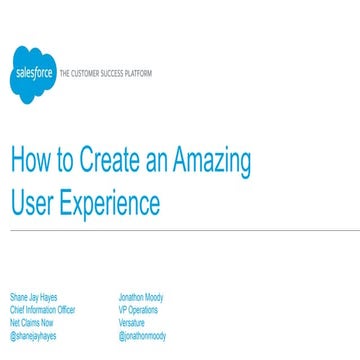 Dreamforce 2015 How to Create an Amazing Experience