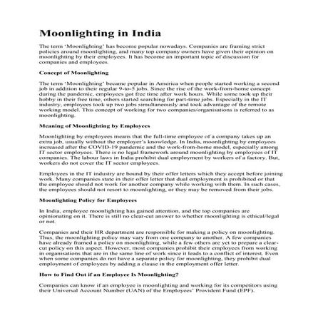 Moonlighting in India.docx