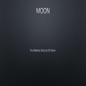 Moon presentation by Asad Ali