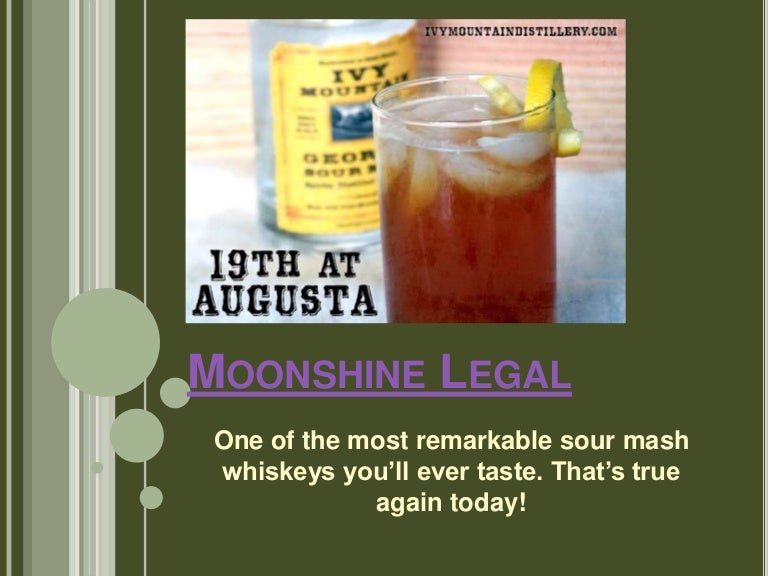 Moonshine legal