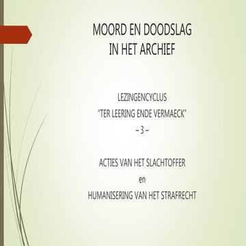 Moord en doodslag.3 | PPT