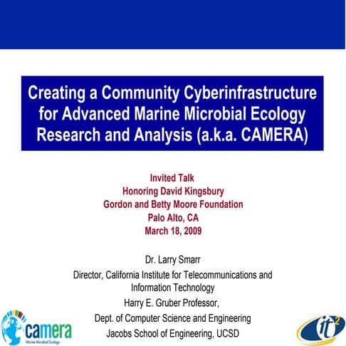 Creating a Community Cyberinfrastructure for Advanced Marine Microbial Ecolog...