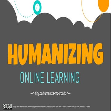 Humanizing Online Learning: the Secret Sauce for Student Success