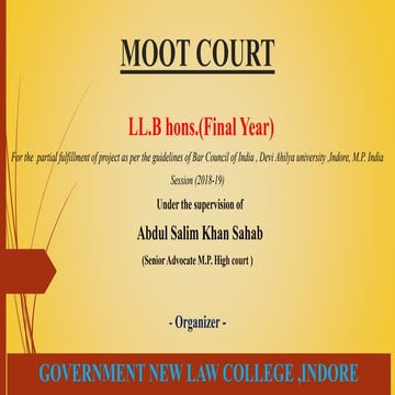 Moot court (civil case presentation)