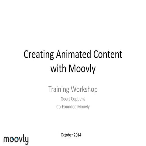 MEDEAnet Workshop "Flip your classroom with animated videos using Moovly" on 9 october 2014 in Estonia