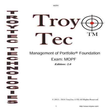 Mopf exam management of portfolio foundation