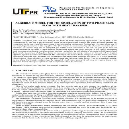  Simulacion de flujo bifasico intermitente con transferencia de calor