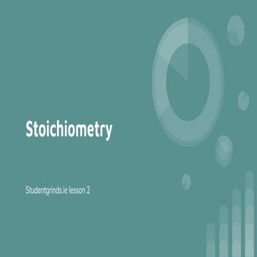 Stoichiometry