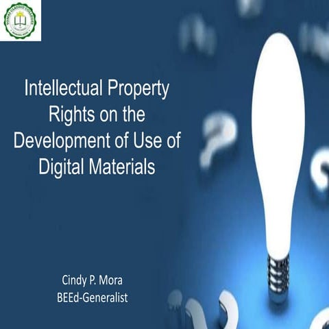 Mora, Cindy P. (Intellectual Property Rights on the Development of Use of Dig...