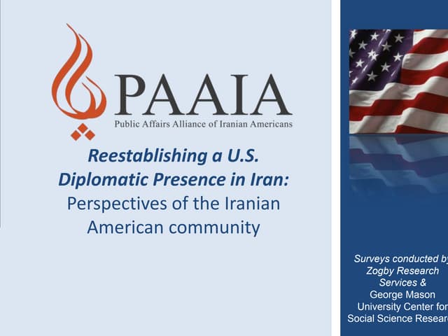 Re-establishing a U.S. Diplomatic P...