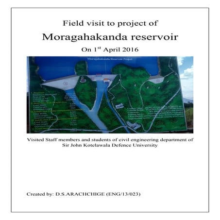 Field visit report of Moragahakanda reservoir project 
