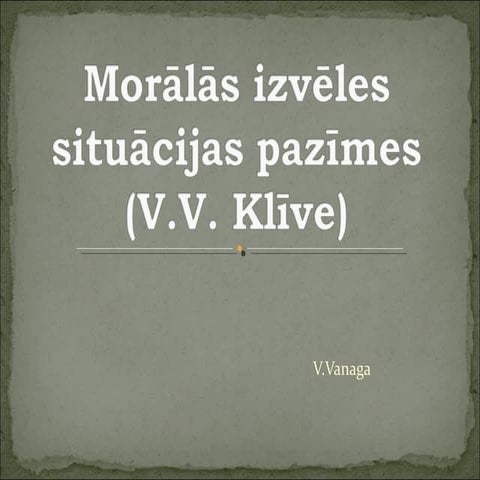 Moralas izveles pazimes