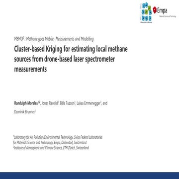 Morales, Randulph: Spatio-temporal kriging in estimating local methane source...