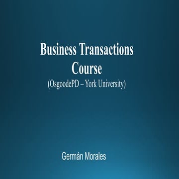 German Morales slides on International Business Transactions simulation on SI...