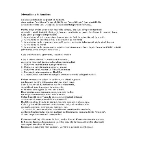 Moralitate in budism