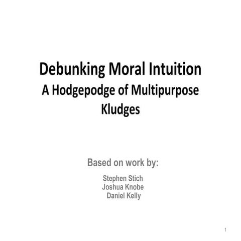 Morality as kluge