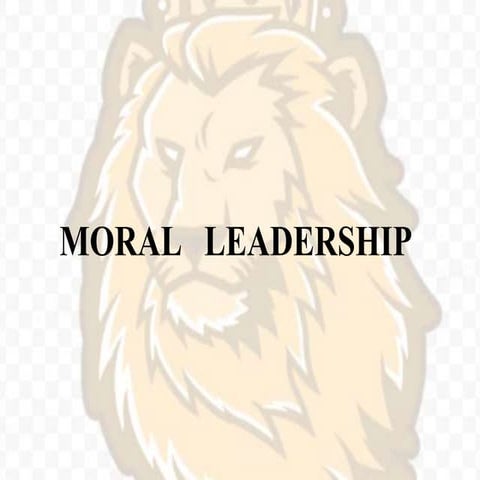 Moral leadership
