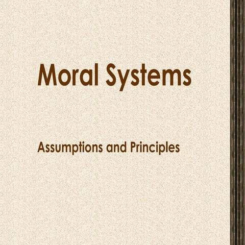 Moral Systems