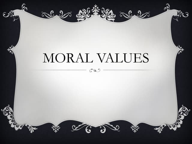 Moral values