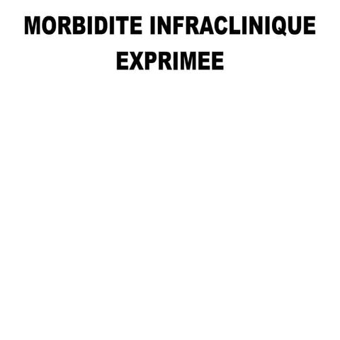 Morbiité infraclinique exprrimée
