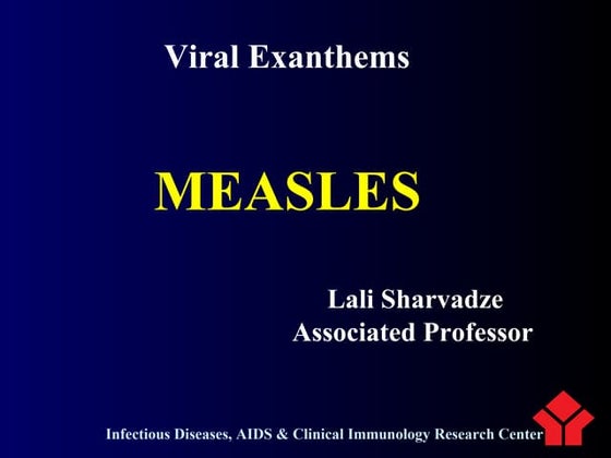 Measles | PPTX | Infectious Diseases | Diseases and Conditions