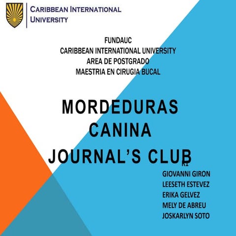 Mordedura canina mely