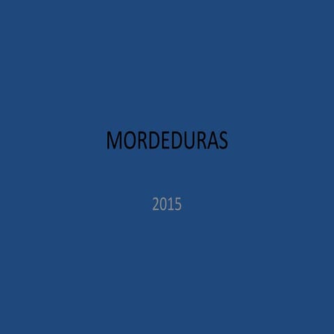 Mordeduras 2015