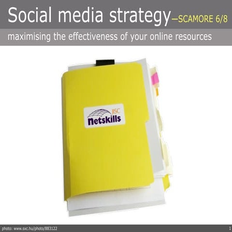 Maximising Online Resource Effectiveness Workshop Session 6/8 Promotional str...