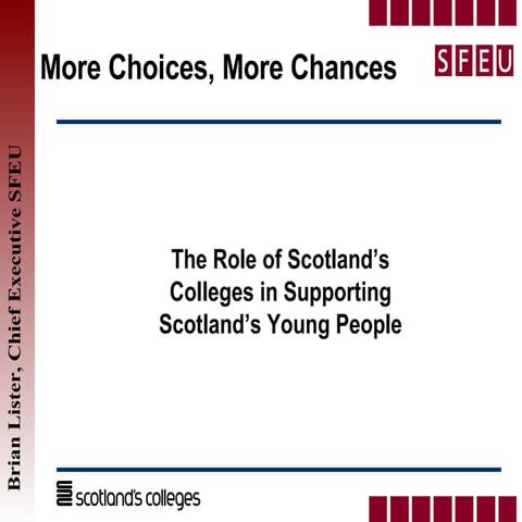 More Choices More Chances | PPT | Education