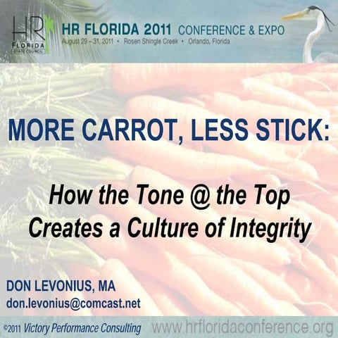 Levonius - More carrot, less stick 