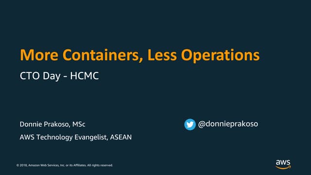 More Containers Less Operations