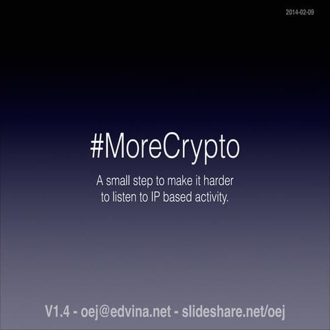#MoreCrypto 