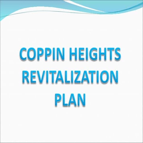 Moreland1723 coppin heights revitalization plan