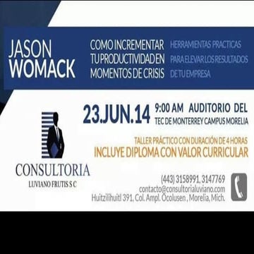 Leading in times of Crisis, a presentation in Morelia, Mexico