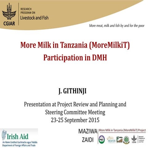 Cost of milk production in EADD hubs in East Africa | PDF