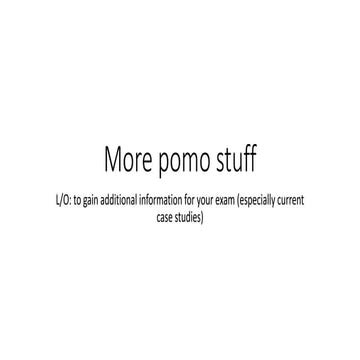 More pomo stuff (after easter)