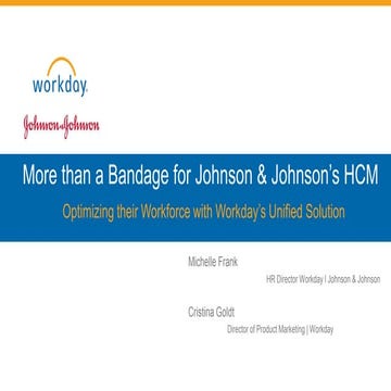 More than a bandage for johnson & johnson's hcm