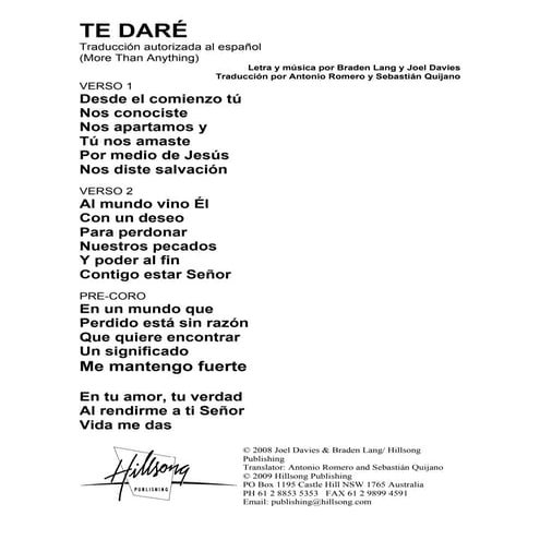 More than anything spanish | PDF