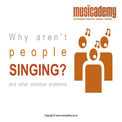 More Than Music - Why Aren't People Singing?